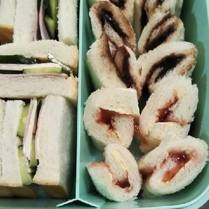 子どものお弁当に♪大好きサンドイッチロール★3種